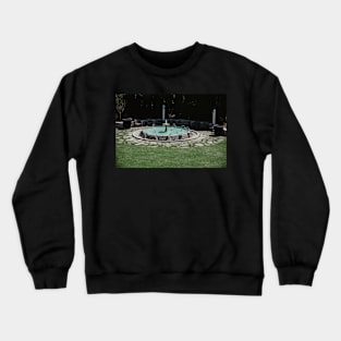 Fountain at Grand Hotel Crewneck Sweatshirt